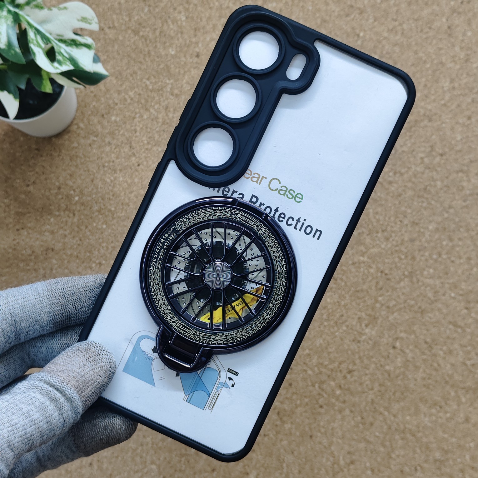 Vivo Y300 & V40 Lite Transparent Wheel Magsafe Stand Back Cover - Image 7