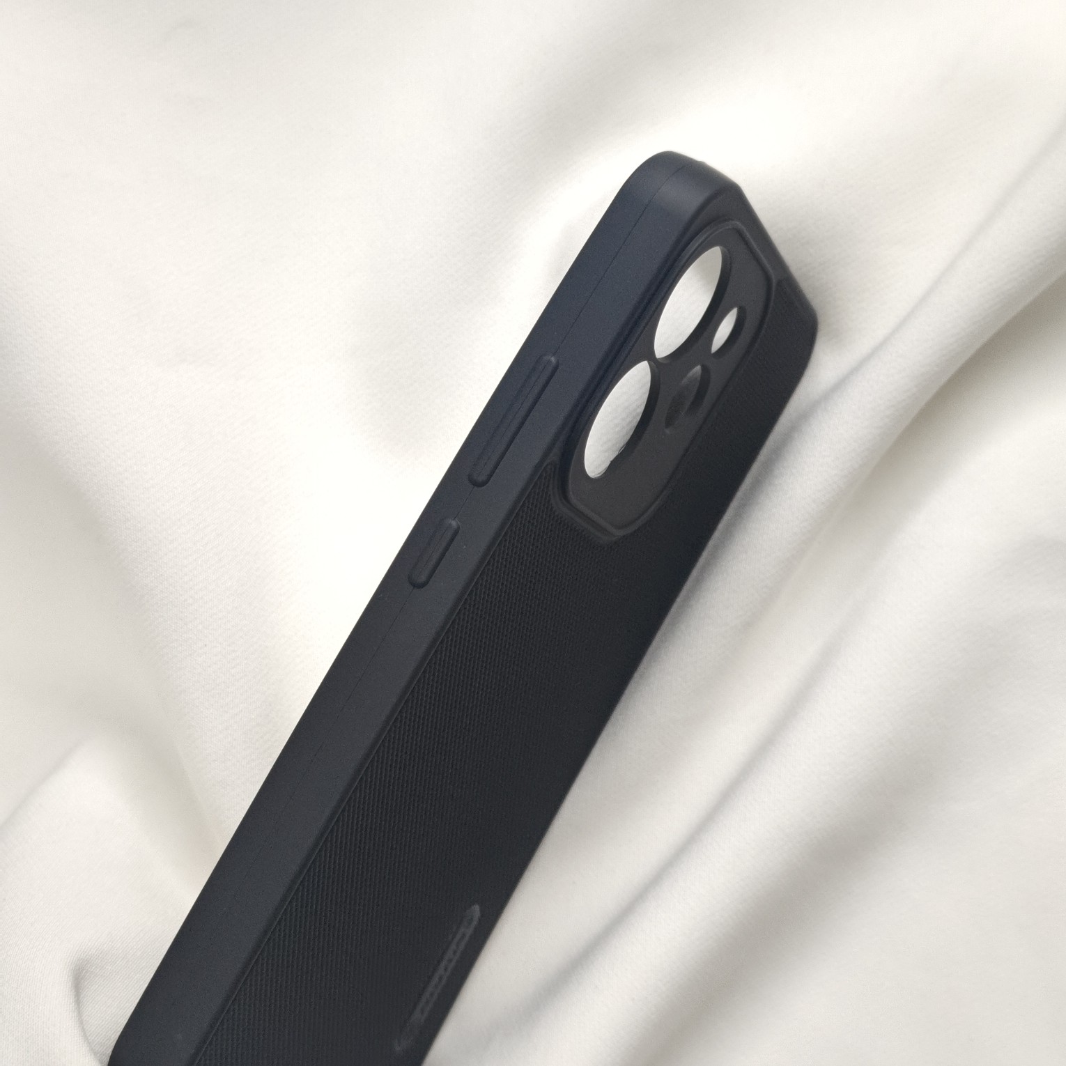 Oppo Reno 15 Pro Mini Black Nilkin Back Cover With Cloth Inside - Image 3