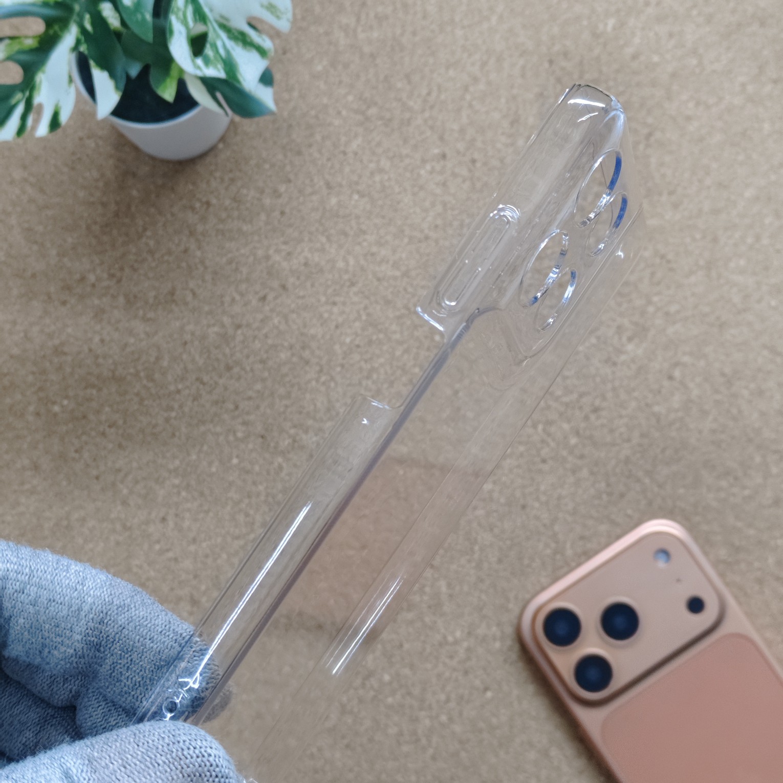 Motorola G67 Power & G57 Power Transparent Crystal PC Hard Back Cover - Image 3