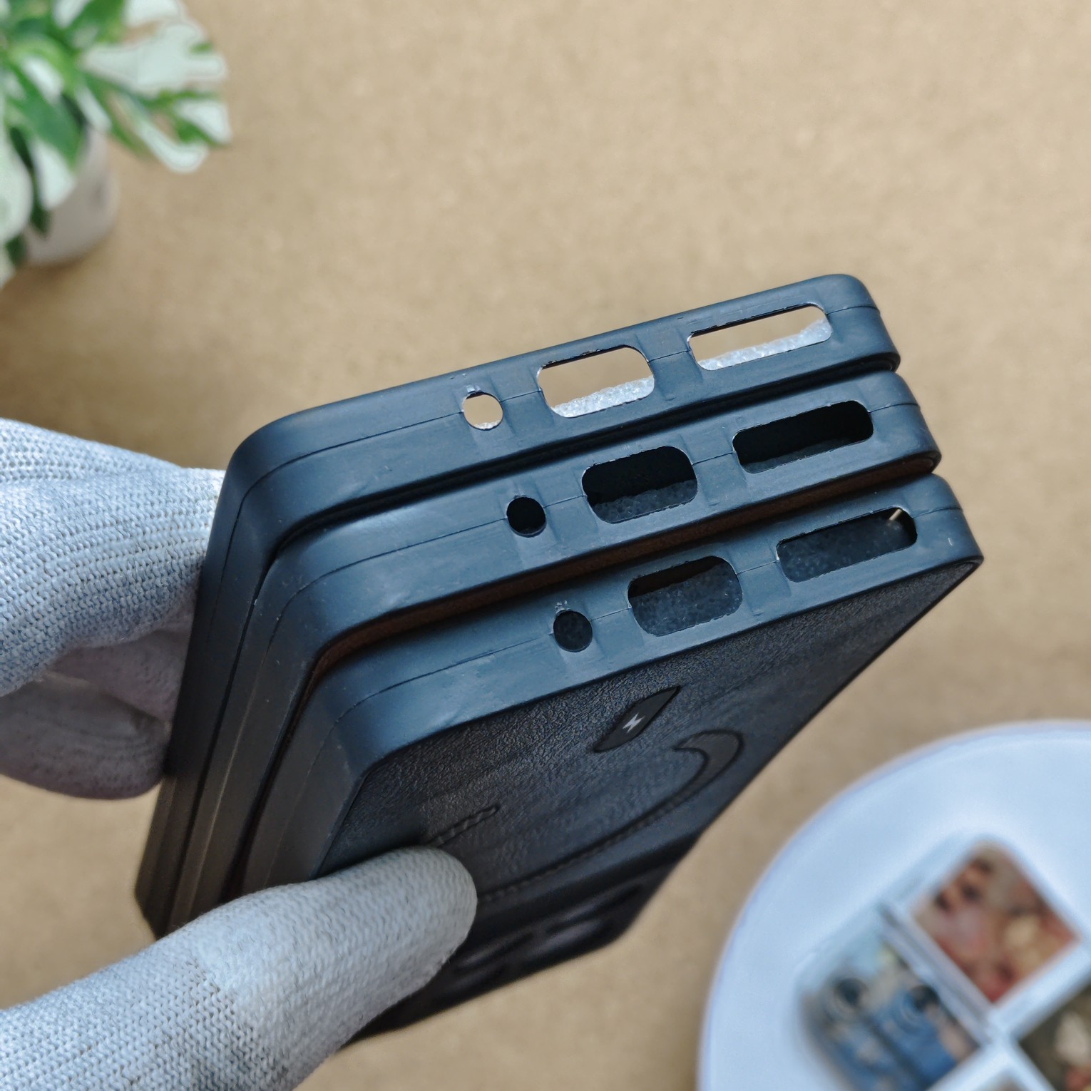 Motorola G86 & G86 Power Stylish Silicon Textured No Magsafe Back Cover - Image 4