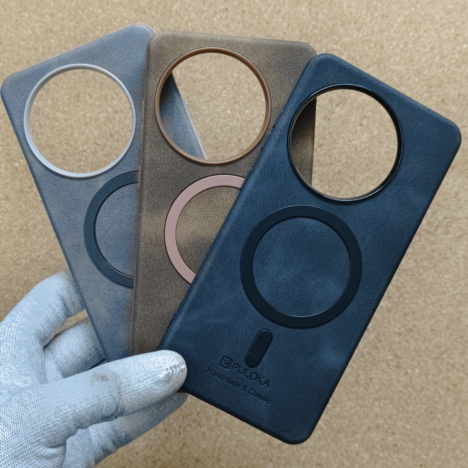 OnePlus 13R Puloka Luxury Leather Back Cover with Magsafe - Image 2