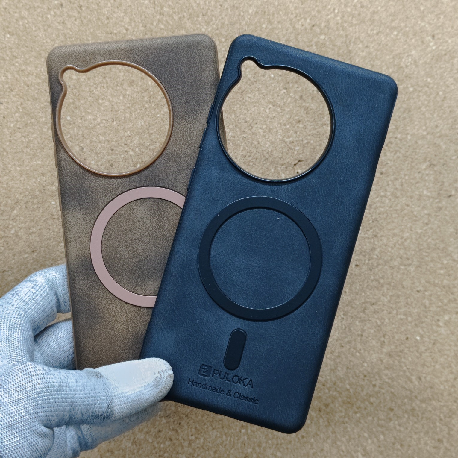 OnePlus 12R Puloka Luxury Leather Back Cover with Magsafe - Image 2