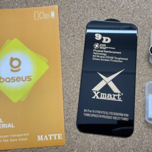 Vivo V70 & V70 Elite Accessories Tempered Glass &Camera Lens Ring & Back Lamination