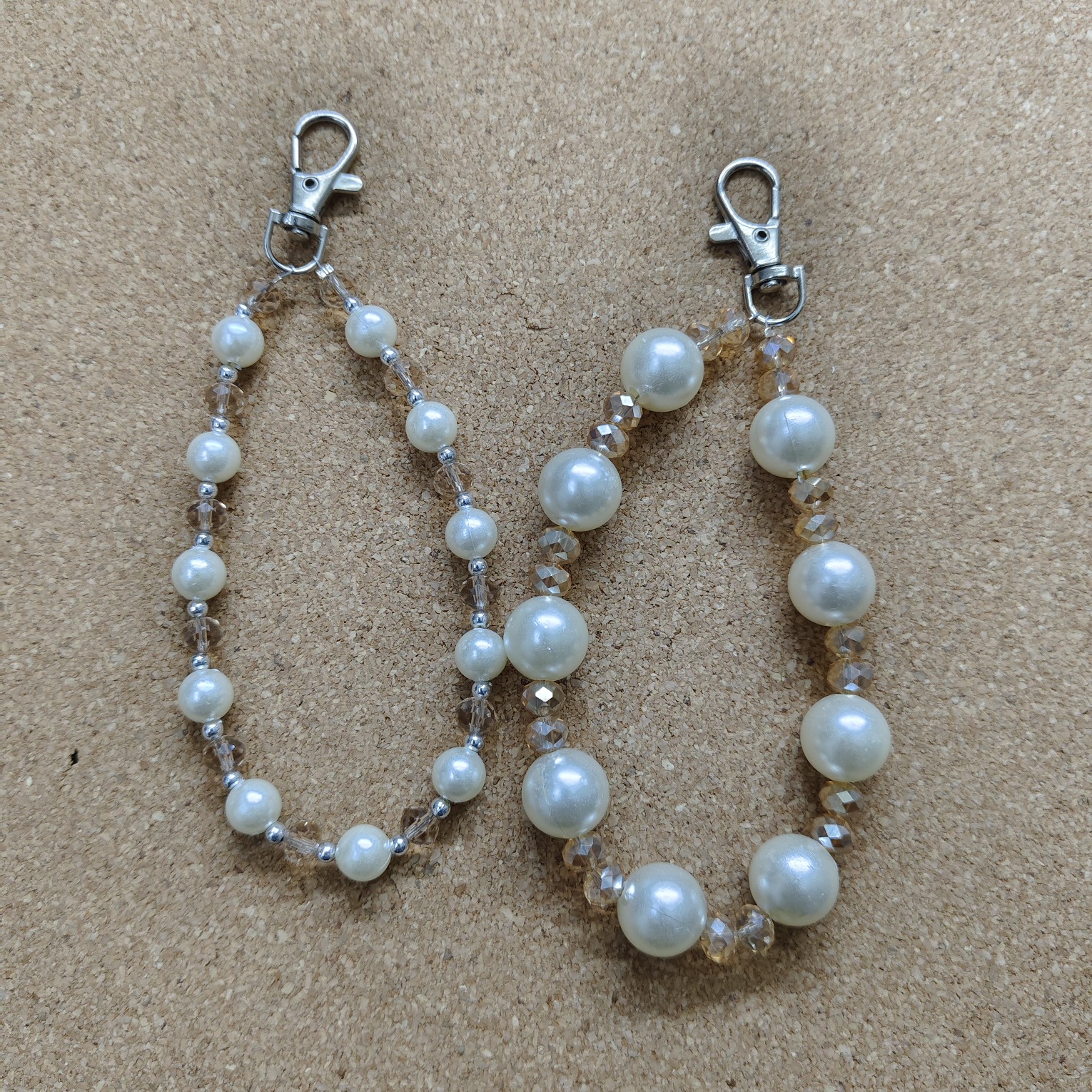 Pearl Stylish Girlish Charms Accessories For Mobile Phone