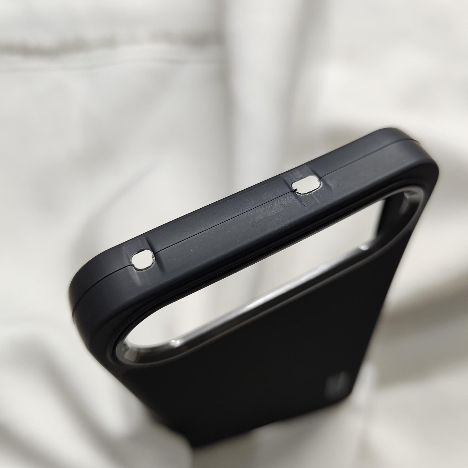 Realme 16 Black Nilkin Back Cover with cloth inside - Image 5