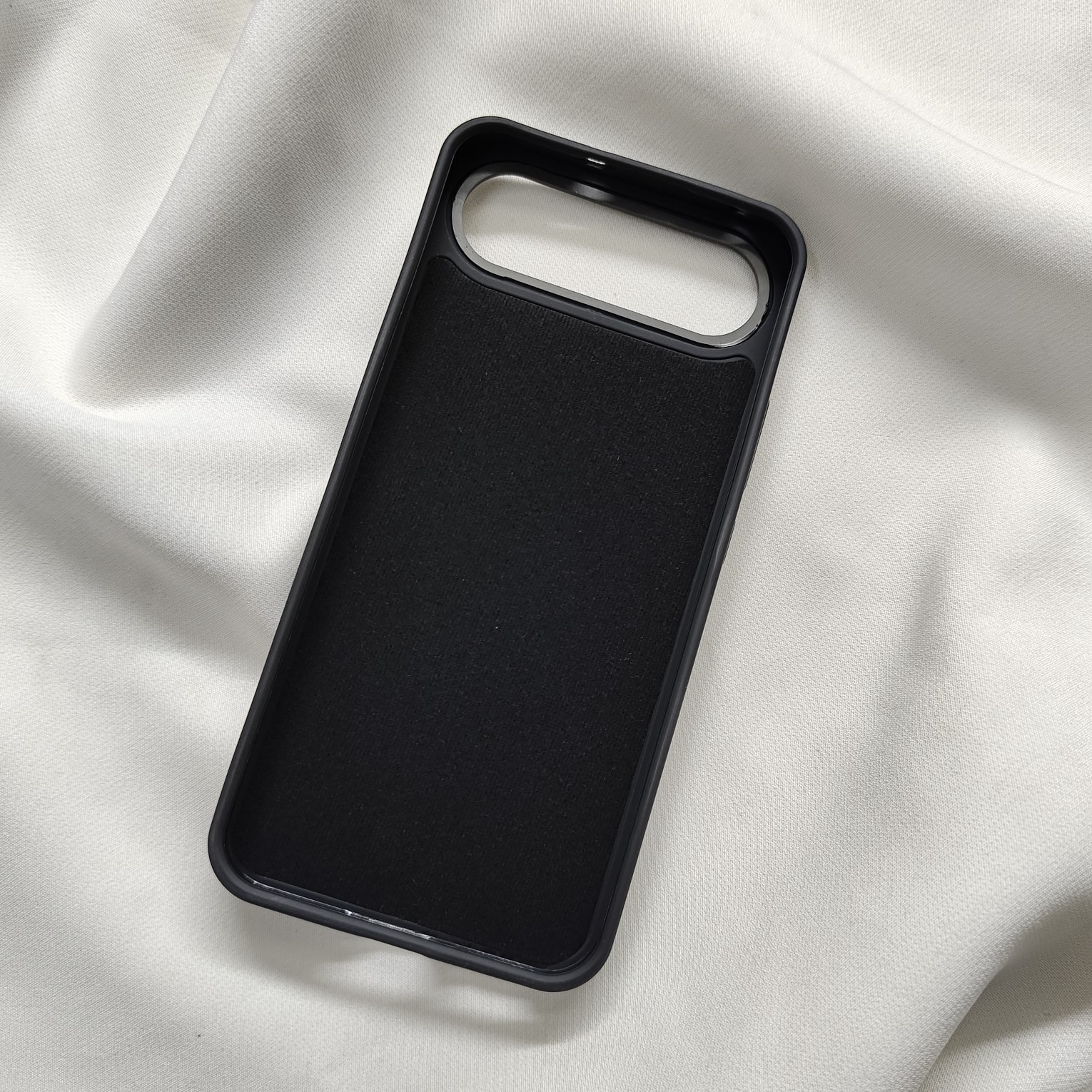 Realme 16 Black Nilkin Back Cover with cloth inside - Image 6