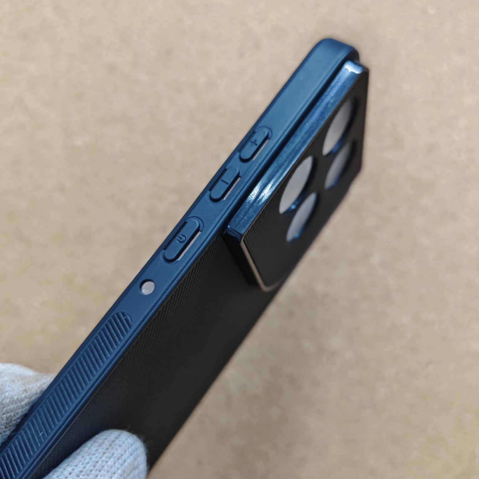 Motorola Edge 70 Black Silicon Dotted Texture Back Cover - Image 3