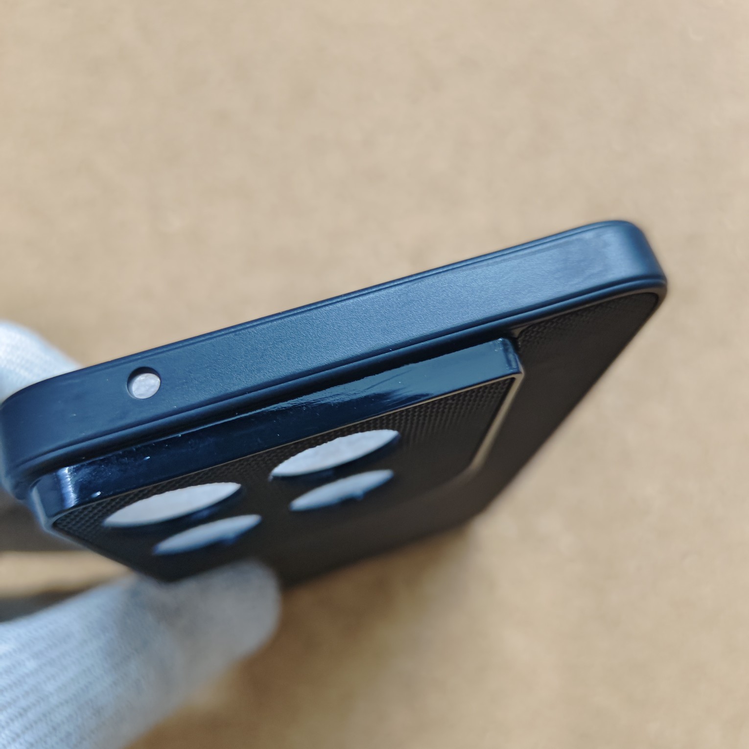 Motorola Edge 70 Black Silicon Dotted Texture Back Cover - Image 6