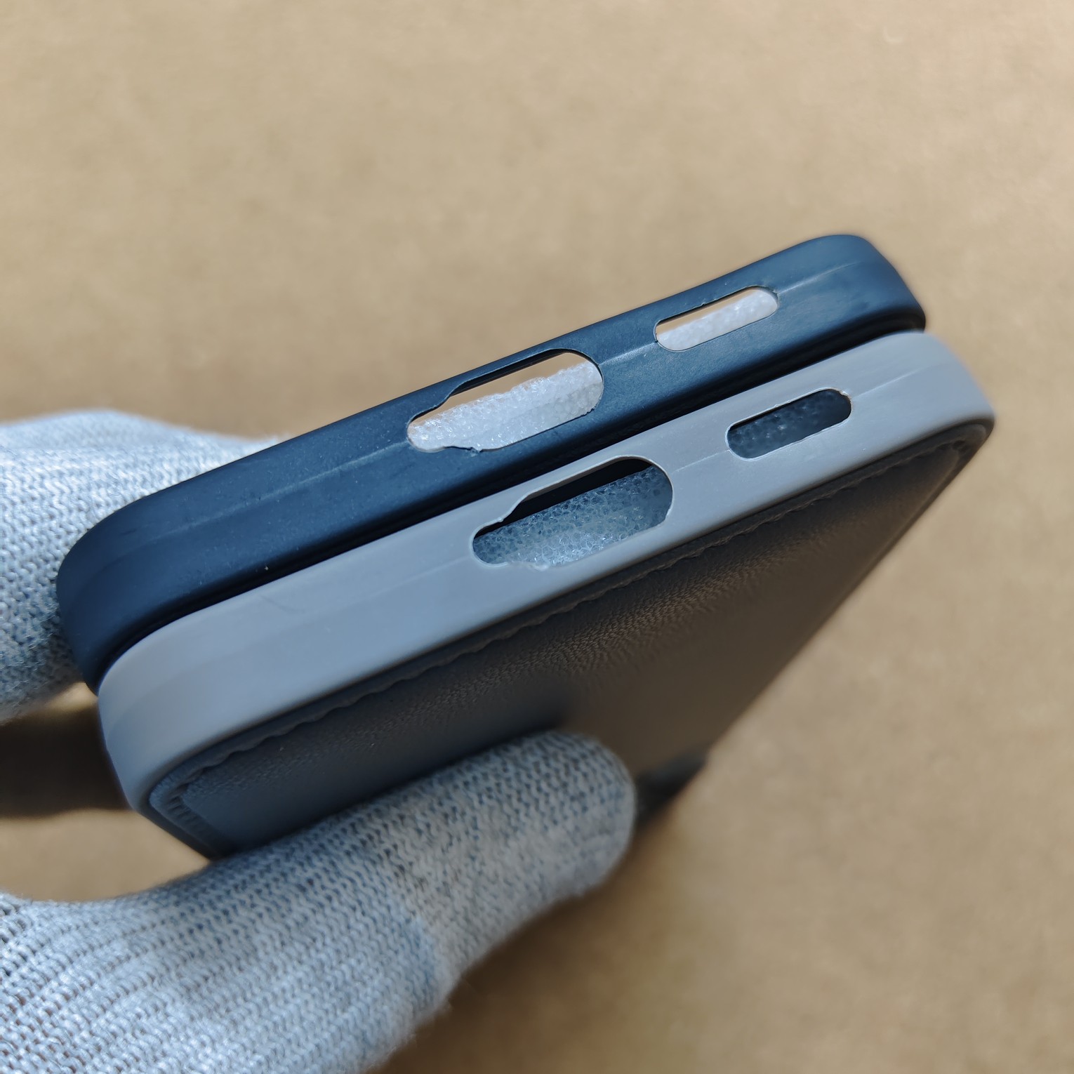 Samsung Galaxy A57 Premium Puffer Leather Finish Back Cover - Image 4