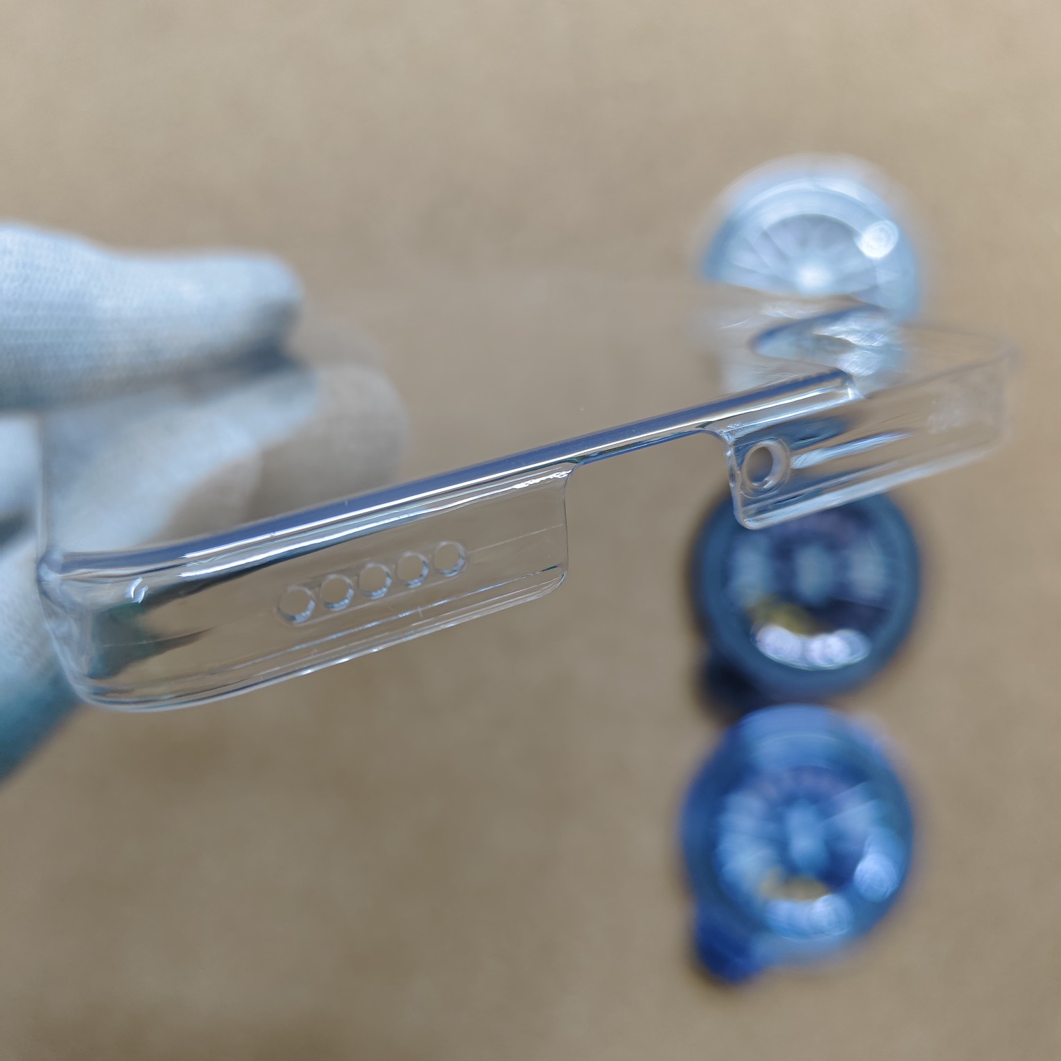 Nothing CMF Phone 2 Pro Transparent Crystal PC Hard Back Cover With Wheel Magsafe Stand - Image 4