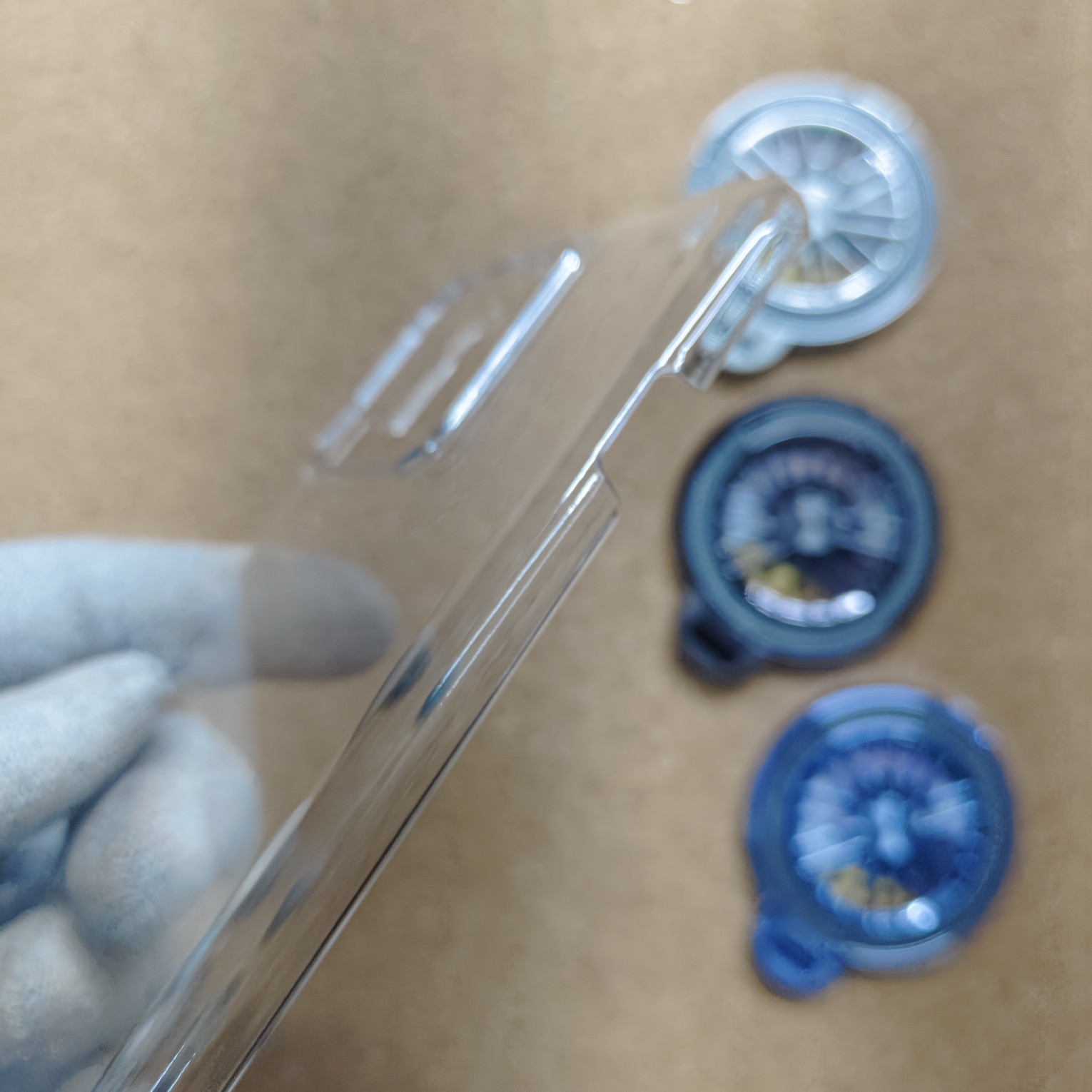 Motorola Edge 60 Pro Transparent Crystal PC Hard Back Cover With Wheel Magsafe Stand - Image 5