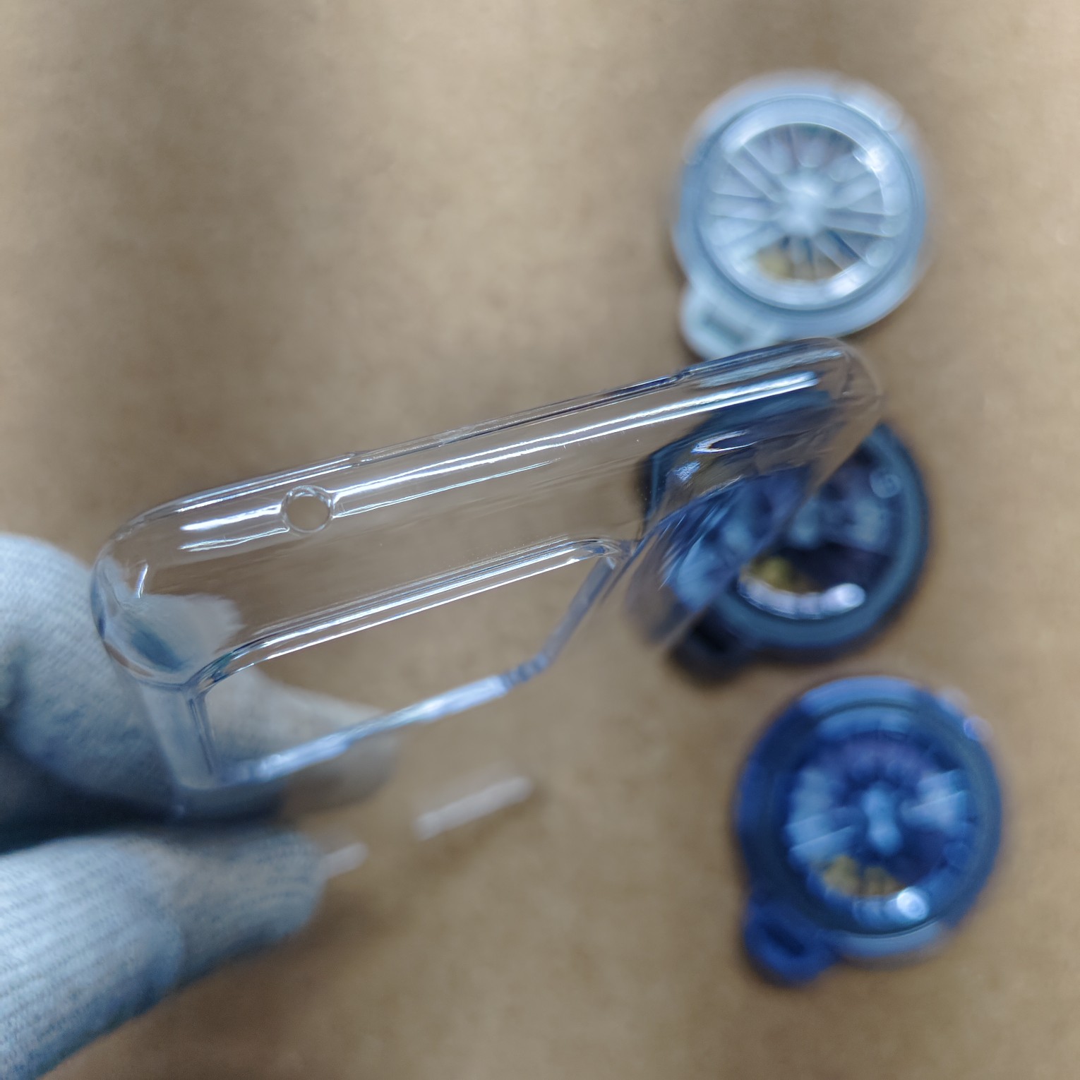 Motorola Edge 60 Pro Transparent Crystal PC Hard Back Cover With Wheel Magsafe Stand - Image 6