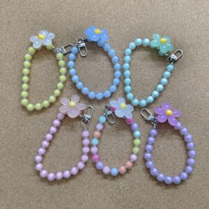 Colourful Flower Stylish Girlish Charms Accessories For Mobile Phone