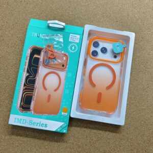 iPhone 17 & 17 Pro & 17 Pro Max IMD Series Luxury Transparent Magsafe Back Cover Tranzo