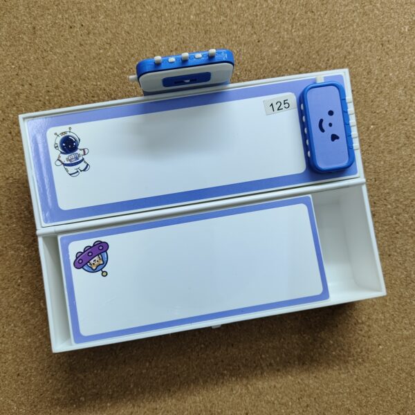 Astro Geometry Box Multiple Compartments Astronaut Geometry Box With Button Lock – BT ...