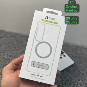 Samsung Galaxy S26 Ultra OG Crystal Magsafe Transparent Anti Yellow Stand Back Cover