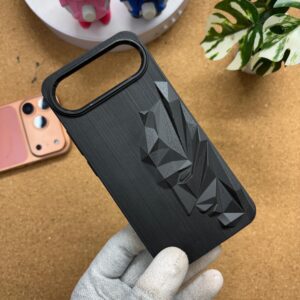 Vivo x300 fe Stylish Black Batman Back Cover with cloth inside