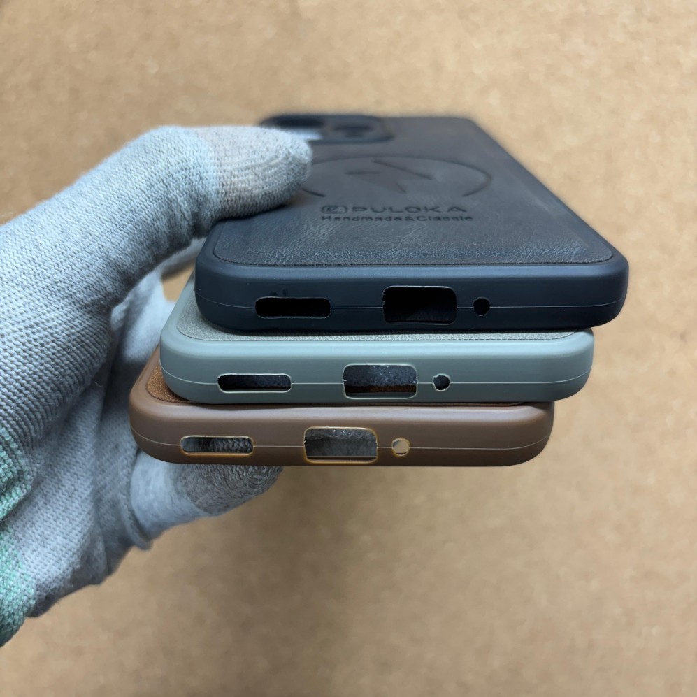 Oppo Reno 15 Luxury Leather Back Cover with No Magsafe - Image 4