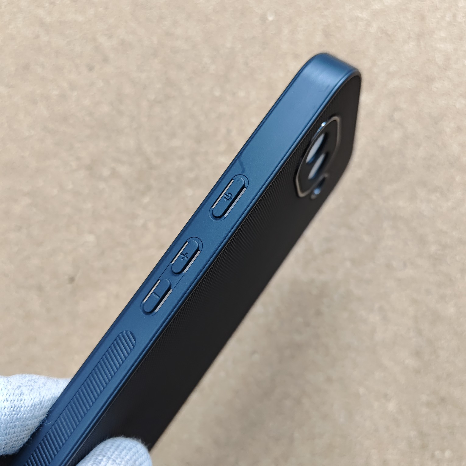 Google Pixel 10A Black Silicon Dotted Texture Back Cover - Image 3