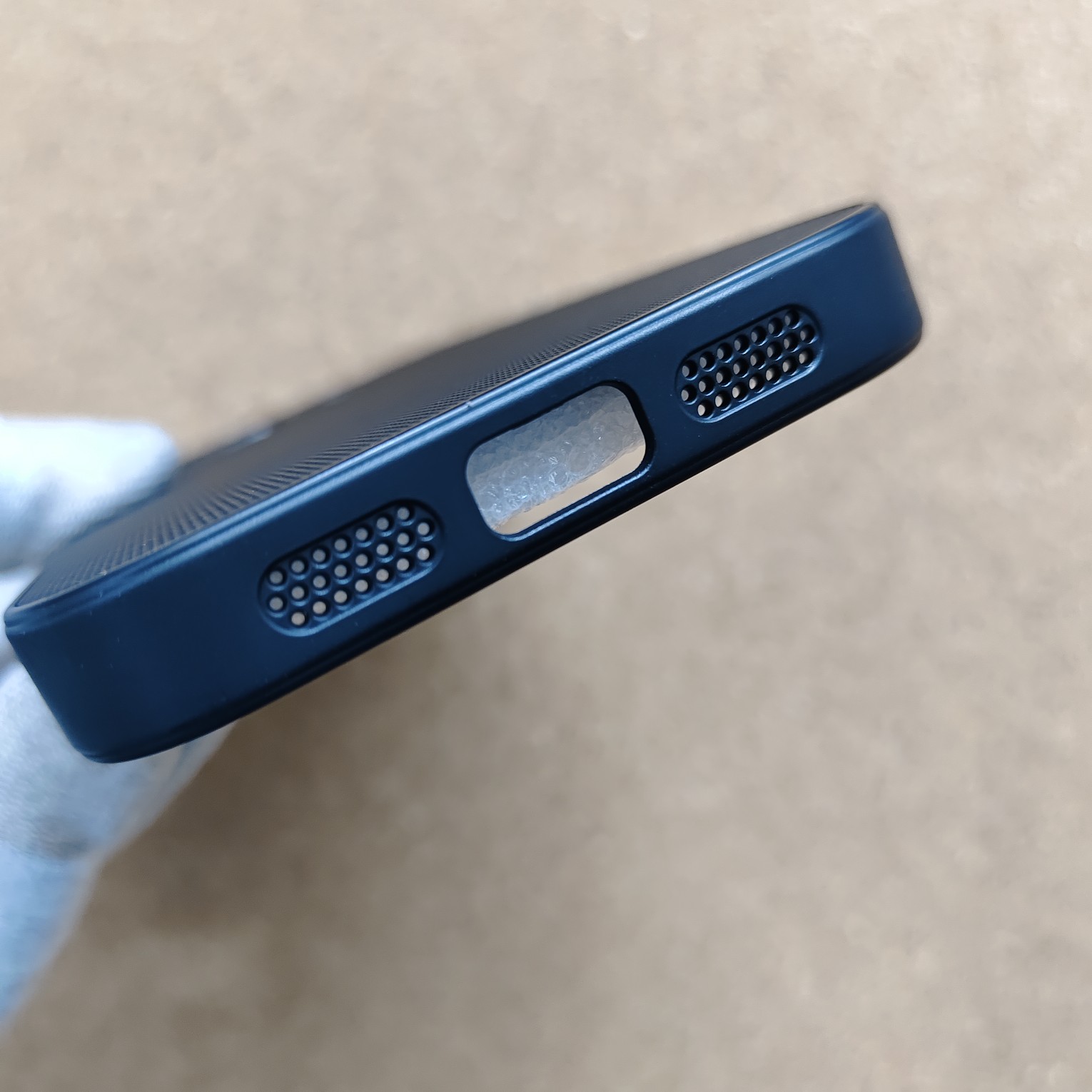Google Pixel 10A Black Silicon Dotted Texture Back Cover - Image 4
