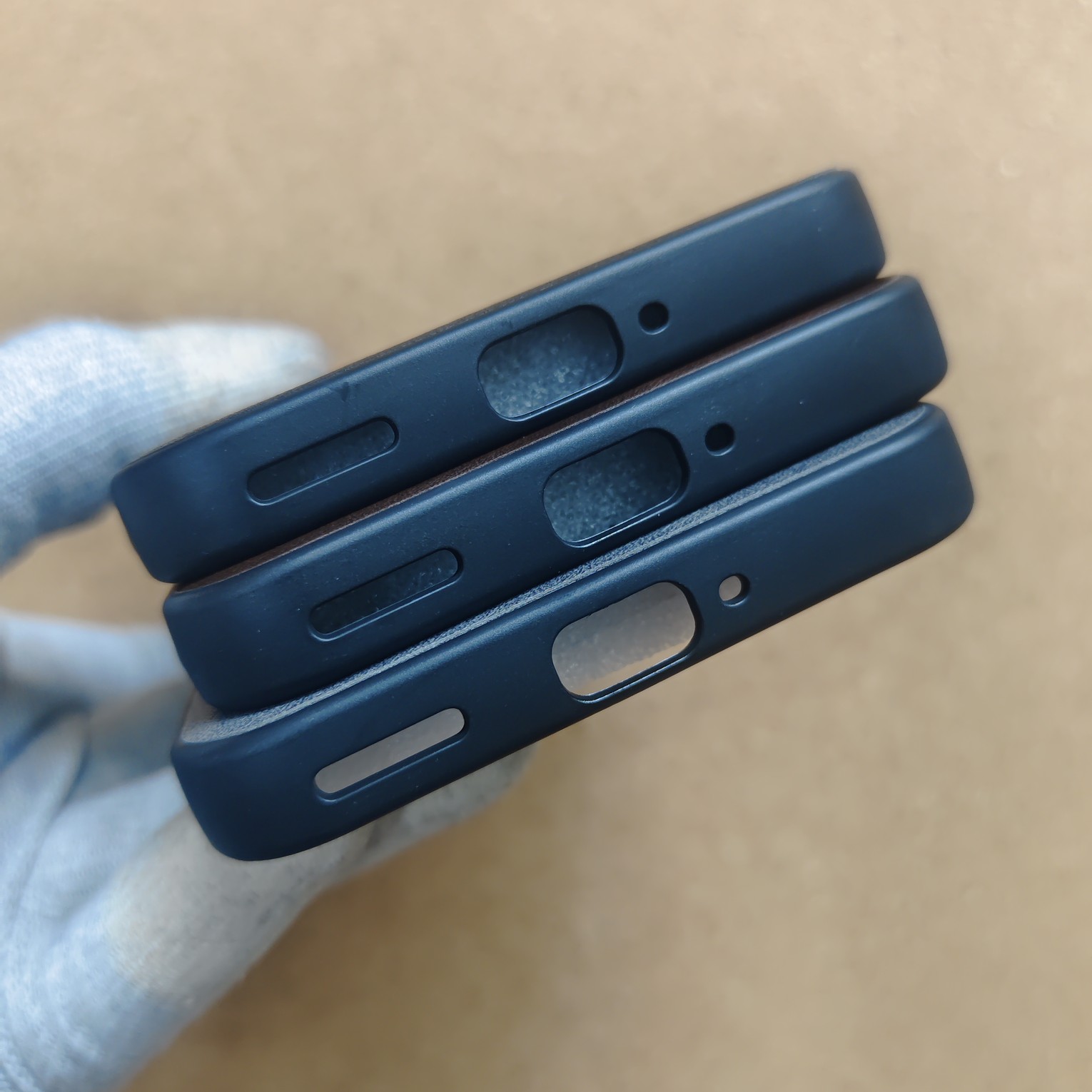 Oppo F33 Pro Premium Leather Finish Back Cover - Image 4