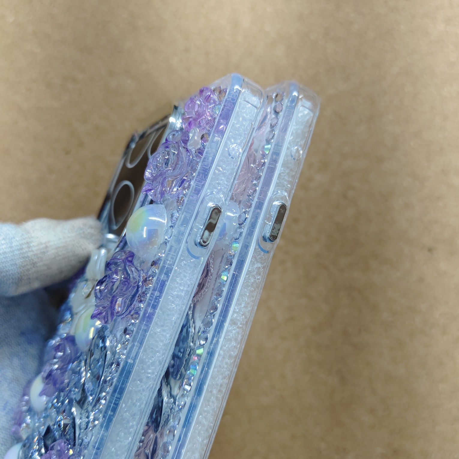 Motorola Edge 60 Pro Premium Girlish 3D Diamond & Flower Back Cover - Image 5
