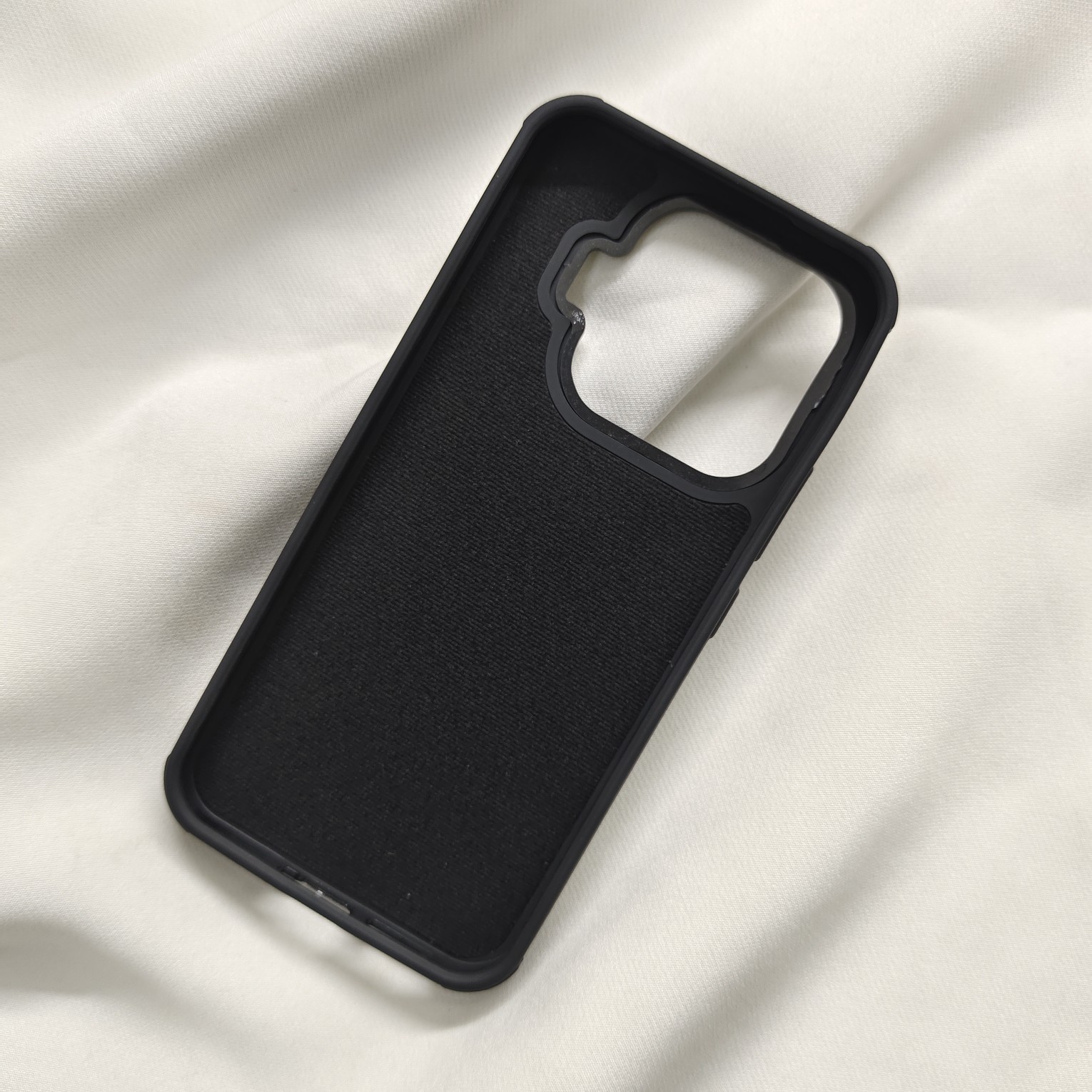 Xiaomi 17T Black Nilkin Back Cover With Cloth Inside - Image 7