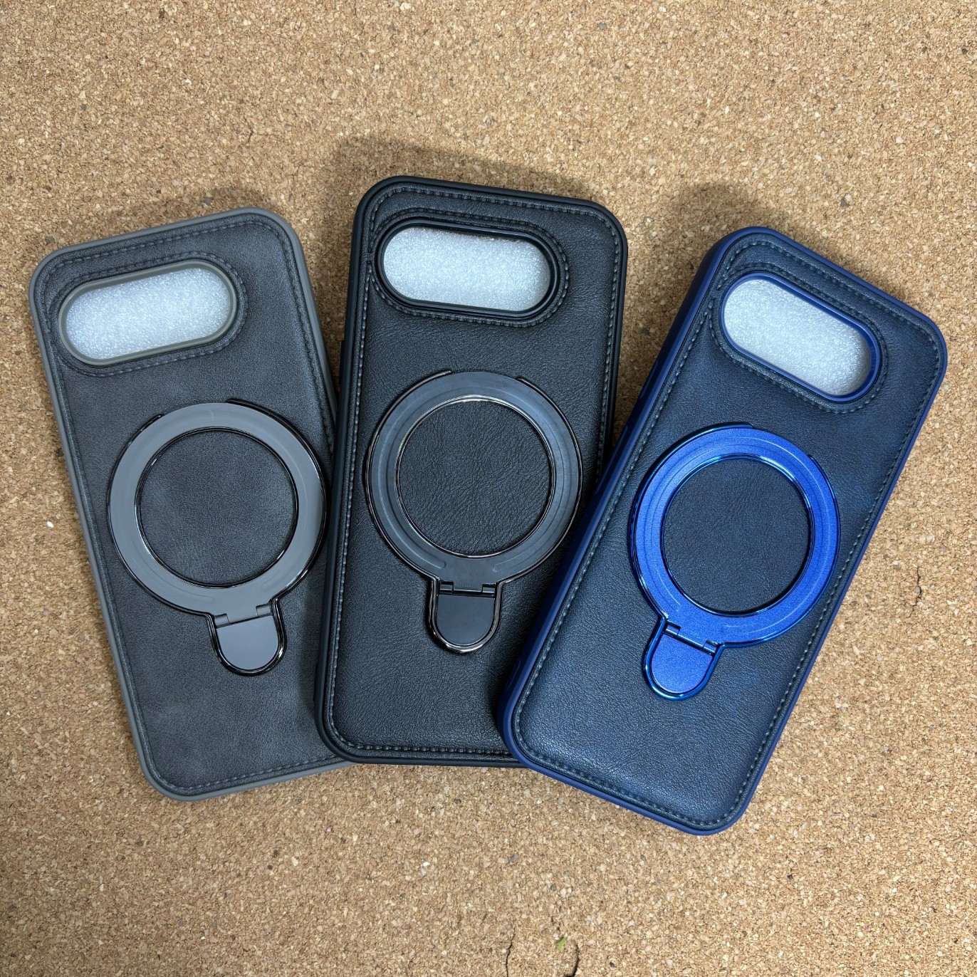 Google Pixel 10a Premium Leather Finish Magsafe Stand Back Cover - Image 4