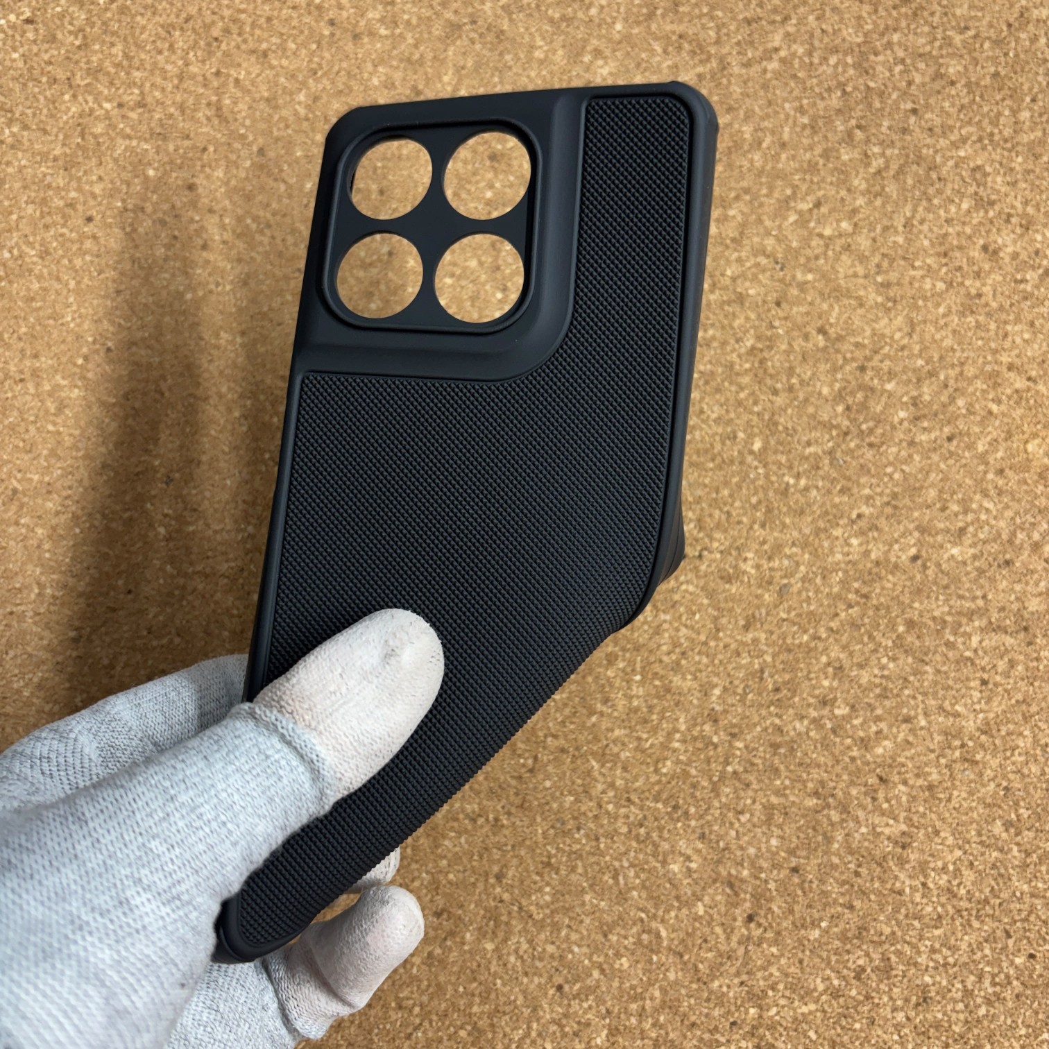 Moto G37 Black Nilkin Back Cover With Cloth Inside - Image 3