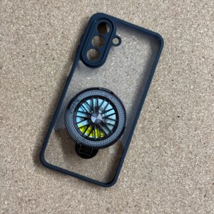 Samsung M47 & A27 Transparent Doyers Back Cover Magsafe Wheel Stand