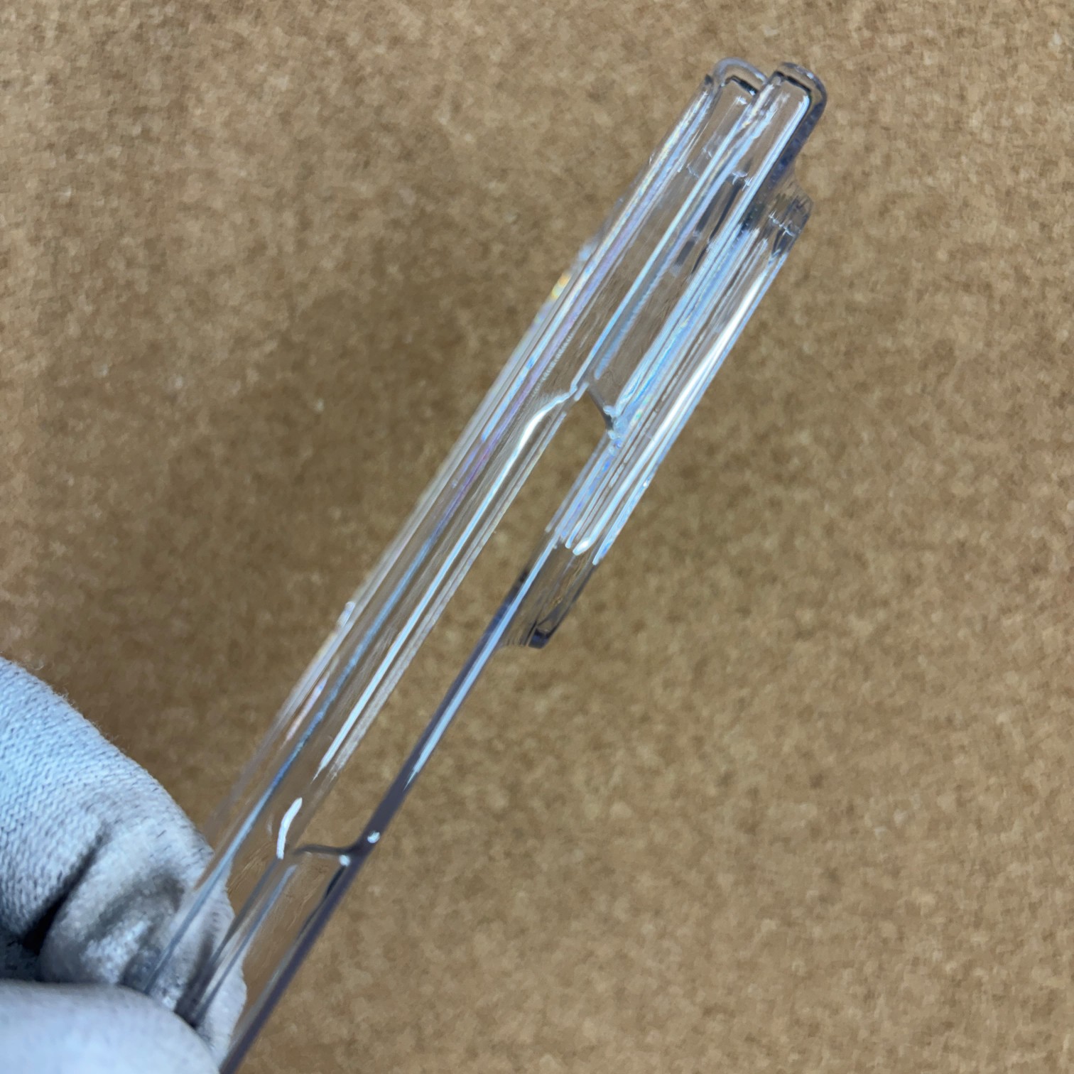 Samsung Z Fold 8 Ultra Transparent Crystal PC Hard Back Cover - Image 4