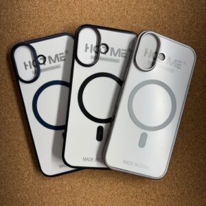 iPhone 17 Transparent Matte Chrome Finish With Magsafe Back Cover