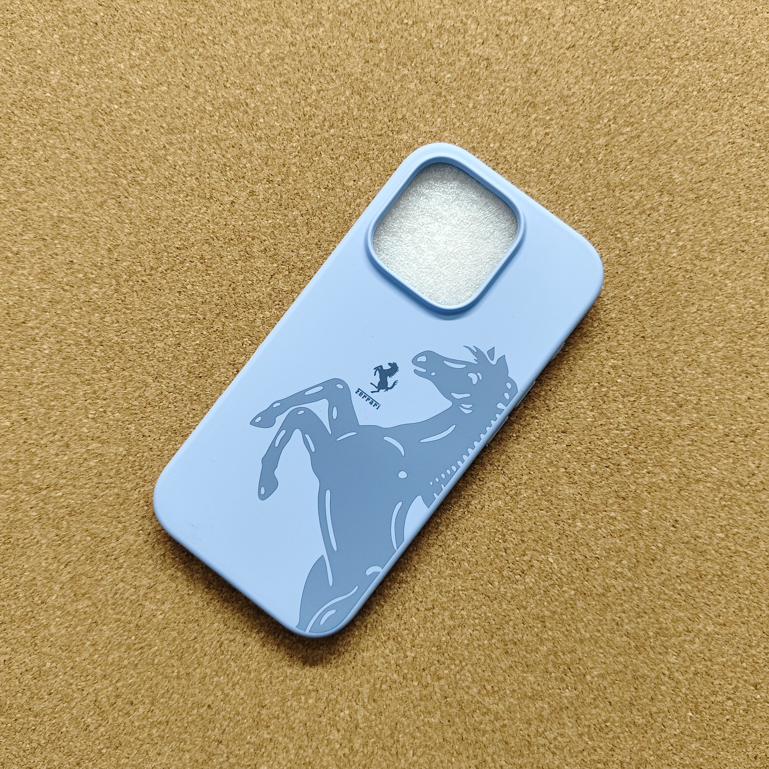 iPhone 16 Pro OG Silicon Back Cover With Soft Cloth inside Ferrari Print - Image 8