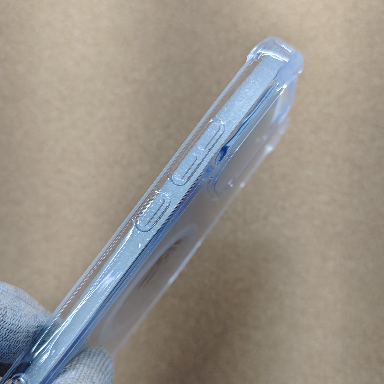 Oppo Reno 16C Shockproof Silicon Transparent Back Cover No Magsafe - Image 3