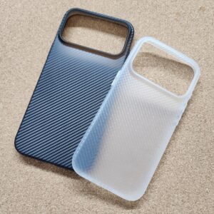 iPhone 17 & 17 Pro & 17 Pro Max Silicon Carbon Design Paper Back Cover