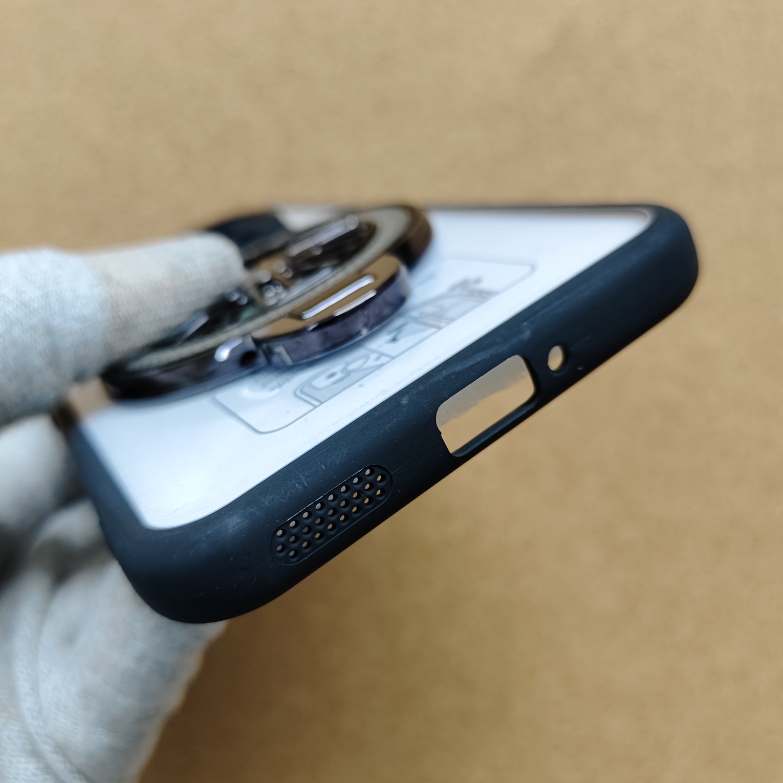 Redmi Note 15 Pro Plus & Poco M8 Pro Transparent Doyers Back Cover Magsafe Wheel Stand - Image 4