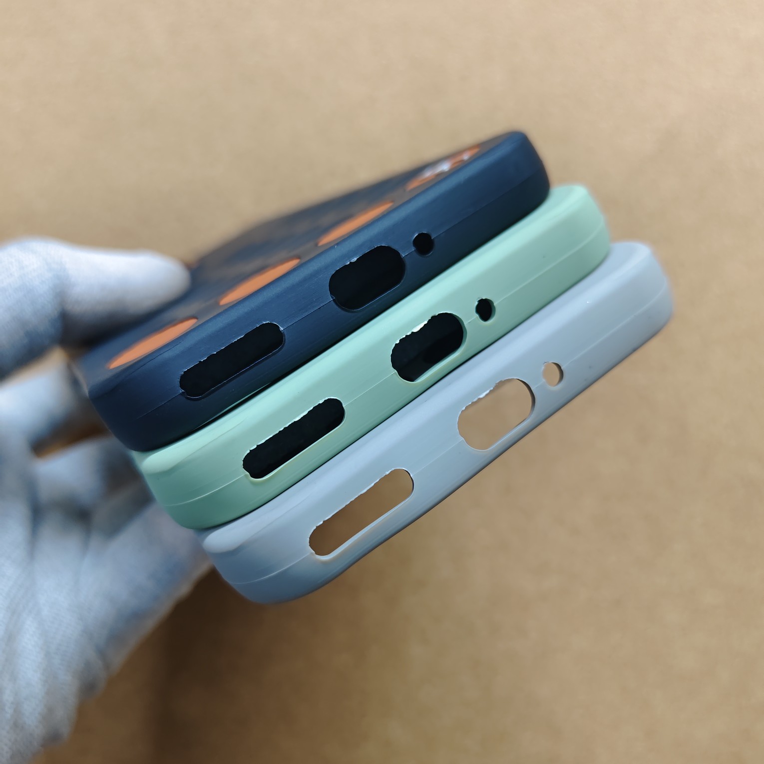 Oppo A6 Pro Silicon Round Design Back Cover With Soft Cloth inside - Image 4