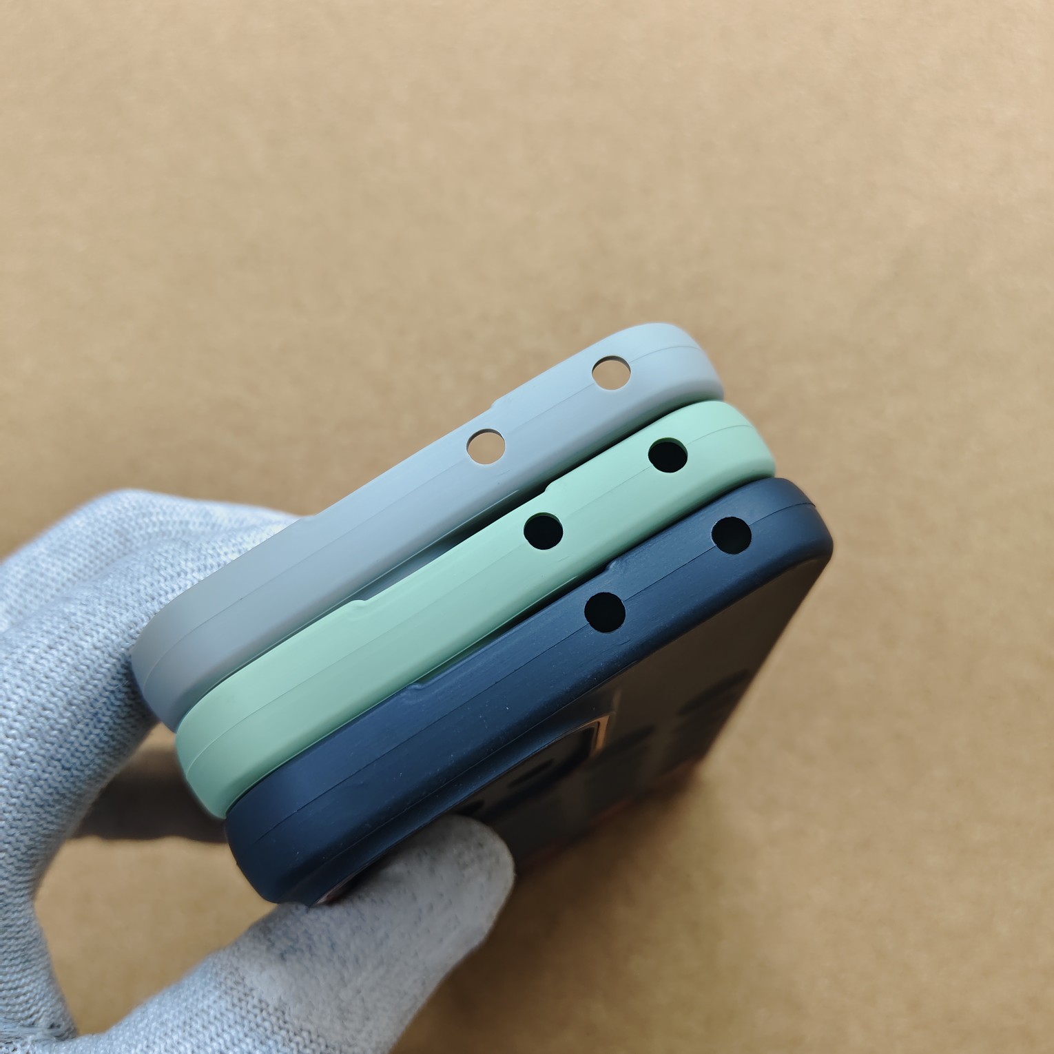 Oppo A6 Pro Silicon Round Design Back Cover With Soft Cloth inside - Image 5