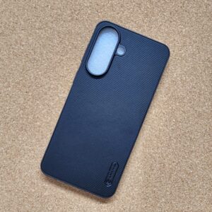 Samsung Galaxy A57 Black Nilkin Back Cover With Cloth Inside