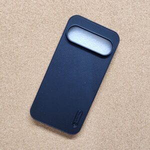 Google Pixel 10 & 10 Pro Black Nilkin Back Cover With Cloth Inside