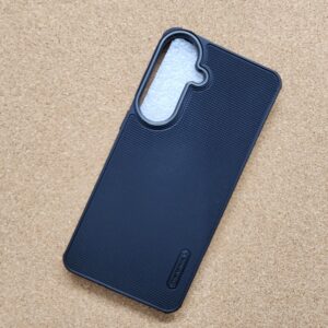 Samsung Galaxy s26 FE Black Nilkin Back Cover With Cloth Inside