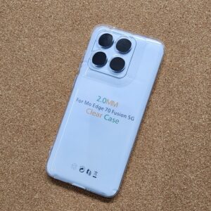 Motorola Edge 70 Fusion Transparent Back Cover TOTU 2X ( Buy One Get One Free)