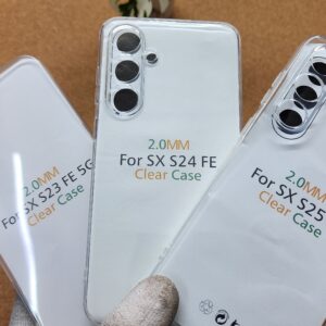 Samsung Galaxy S23 FE & S24 FE & S25 FE Transparent Silicone Back Cover
