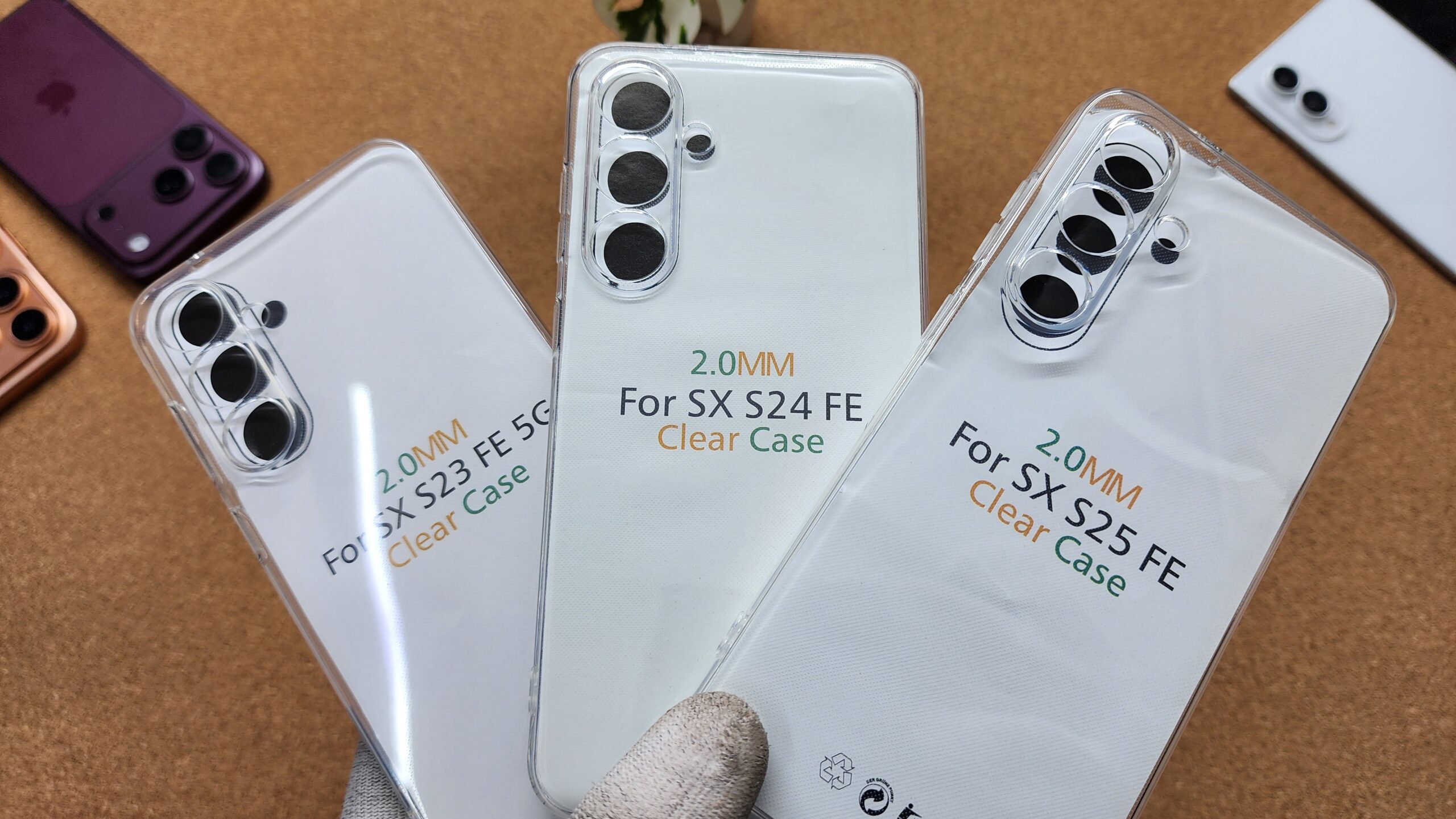 Samsung Galaxy S23 FE & S24 FE & S25 FE Transparent Silicone Back Cover