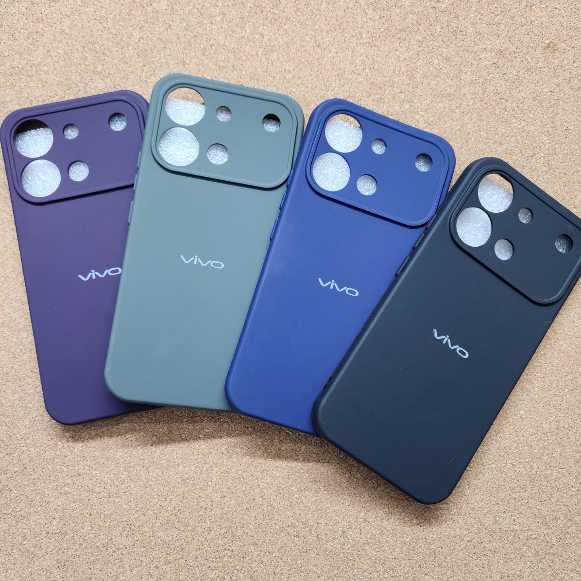 Vivo V80 Silicon Back Cover With Soft Cloth inside