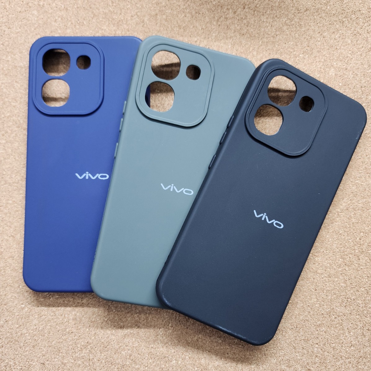 Vivo S2 FE Silicon Back Cover With Soft Cloth inside
