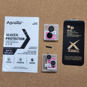 Vivo V80 Accessories Tempered Glass & Camera Lens Ring & Back Lamination