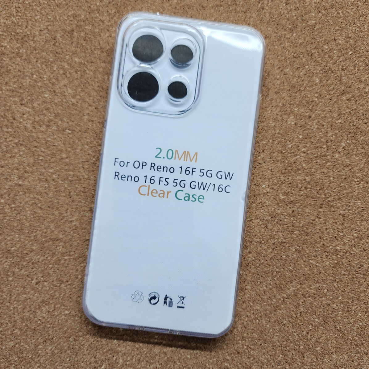 OPPO Reno 16c Transparent Back Cover TOTU 2X ( Buy One Get One Free)