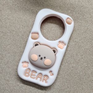 Realme 12 Pro Plus & 12 Pro Silicone Bear Girlish Back Cover