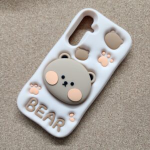 Samsung Galaxy S23 FE Silicone Bear Girlish Back Cover